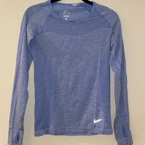Nike Blue Small Long Sleeve Workout Running Shirt